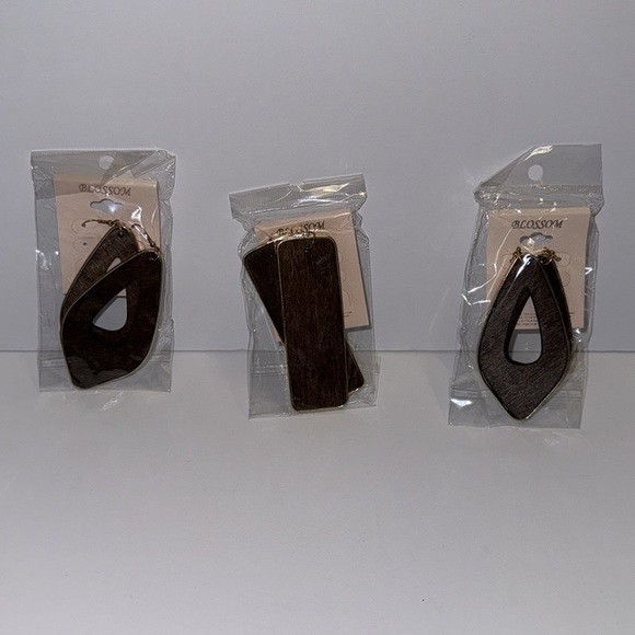 Blossom (Set of 3) Brown with Gold Trim New in Package - Picture 15 of 17